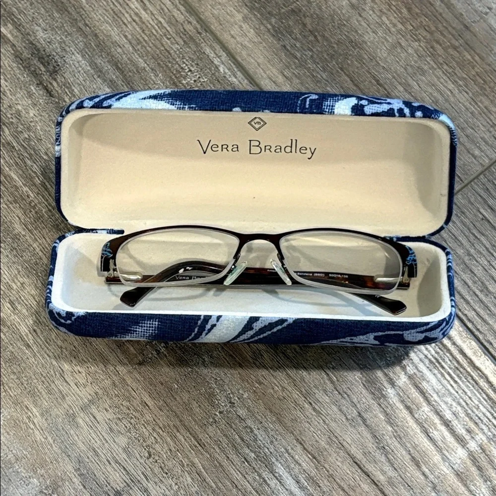 Vera Bradley ANTONIA Blue Bandana glasses